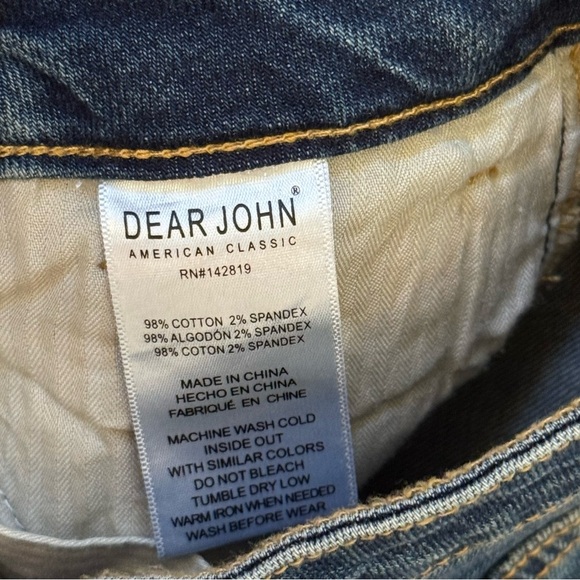 Dear John Distressed High-Waisted Bootcut Medium Wash Women’s Denim Jeans Sz 26 - Picture 11 of 15